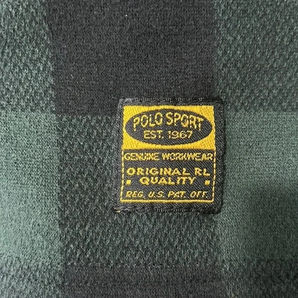 Collared knit Ralph Lauren plaid pullover shirt - Picture 5 of 7
